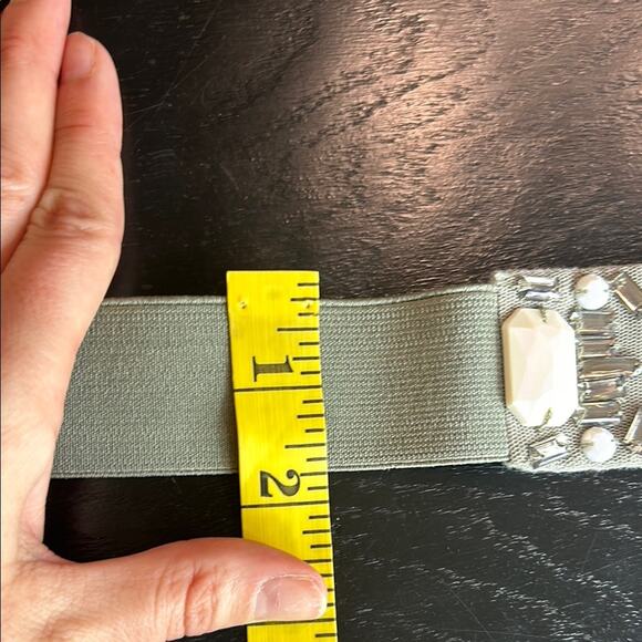 Y2K faux gems Embellished Belt- gems- stretch loft- waist belt - Picture 5 of 6